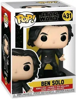 STAR WARS: THE RISE OF SKYWALKER - POP FUNKO VINYL FIGURE 431 BEN SOLO W/ BLUE SABER 9CM
