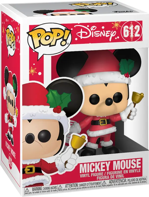 DISNEY HOLIDAY - POP FUNKO VINYL FIGURE 612 MICKEY 9CM