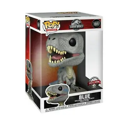 JURASSIC WORLD - POP FUNKO JUMBO VINYL FIGURE 1077 POP BLUE 25CM