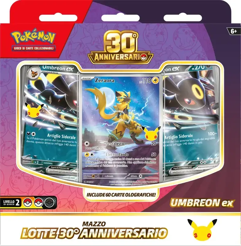 POKEMON - MAZZO LOTTE UMBREON 30TH 30° ANNIVERSARIO - ITA