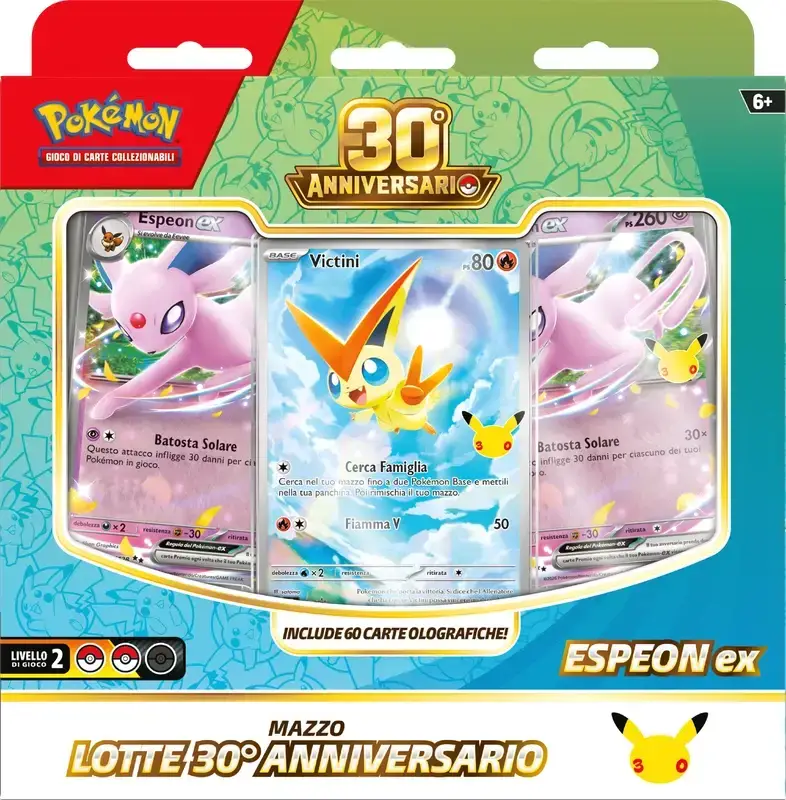 POKEMON - MAZZO LOTTE ESPEON EX 30TH 30° ANNIVERSARIO - ITA