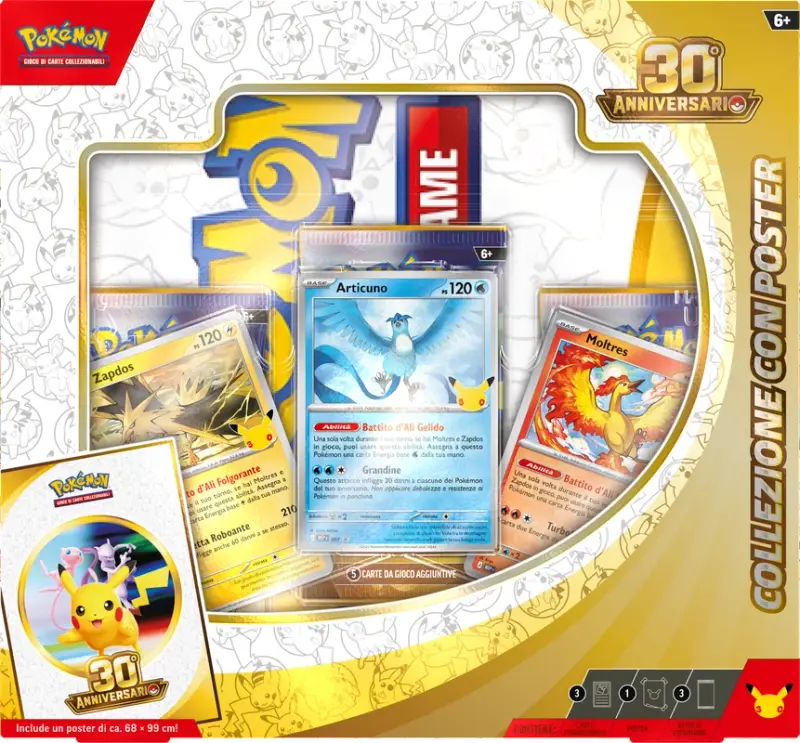 POKEMON 30° ANNIVERSARIO - BOX COLLEZIONE CON POSTER (IT)