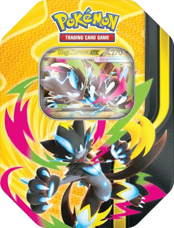POKEMON - MEGAFORZE TIN MEGA ZERAORA EX  ITA